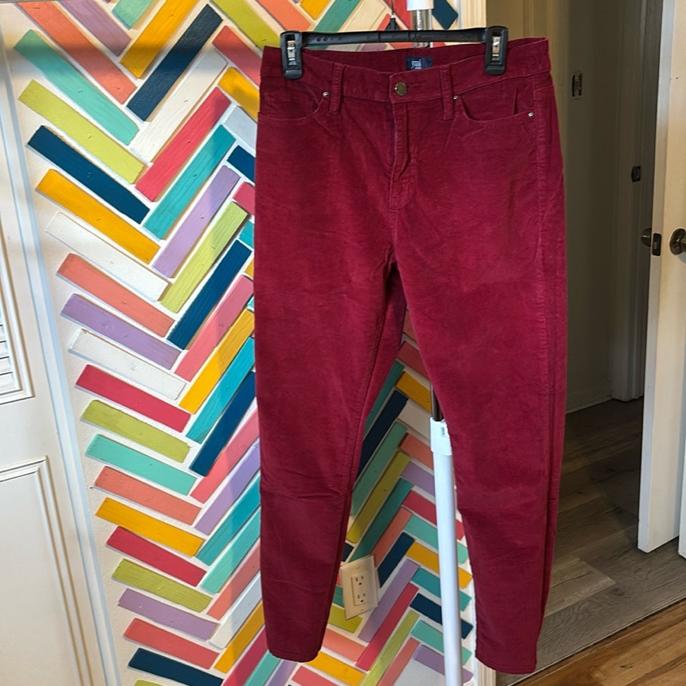 Burgundy corduroy pants